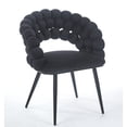 thumbnail image 4 of Black Chairs (Set of 2) for Living & Bedroom | Comfortable Backrest & Sitting Position | Powder-Coated Steel Frame | Quick Assembly for Use, 4 of 4