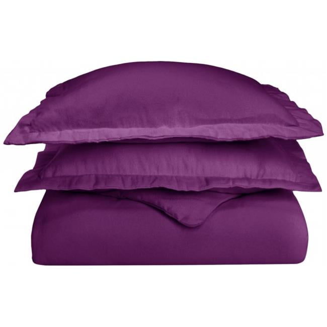 Impressions By Luxor Treasures Flakcdc Slpr Cotton Flannel King Impressions By Luxor Treasures Flakcdc Slpr Cotton Flannel King California Duvet Cover Set Solid Purple