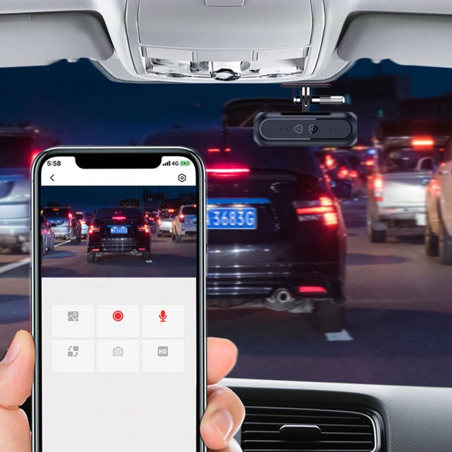 Xihbxyly Oferta Del Dia Nueva Cámara de Tablero Oculta Wifi Hd 1080P Monitoreo En Juegos de Teléfono Grabadora Sensor En El Sensor Nocturno Ángulo Granular 170°