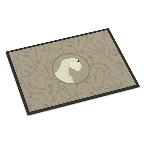 Carolines Treasures CK2208JMAT Sealyham Terrier In the Kitchen Door Mat Indoor Rug or Outdoor Welcome Mat 24x36 Doormat
