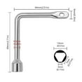 thumbnail image 4 of Corrosion Resistant Zinc Alloy Triangle Wrench for Water Valve and For Trains, 4 of 8