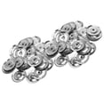 thumbnail image 2 of CIMAXIC Party 100pcs Single Ring Tambourine Bell Rings Stainless Iron Percussion Instrument Drum Cymbal Ring For Party Snare Tambourine Rings,1.22"X1.22"X0.12", 2 of 5