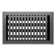 thumbnail image 4 of Imperial 6in x 10in Montezuma Style Grey Granite Metal Rectangular Air Floor Register (2 PACK), 4 of 6