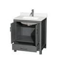 thumbnail image 4 of Wyndham Collection Wcs141430s-Qtz-Unsmxx Sheffield 30" Free Standing Single Basin Vanity, 4 of 7