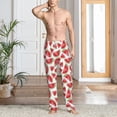 thumbnail image 6 of Lsque Hand Drawn Watermelon Print Men's Pajama Pants, Lounge Pant - Comfortable Home Wear,Elastic Waistband, Stylish Design-Medium, 6 of 9
