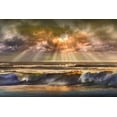 thumbnail image 2 of Calascibetta, Mike 14x11 Gold Ornate Wood Framed with Double Matting Museum Art Print Titled - Waves of Light, 2 of 4