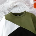 thumbnail image 5 of LAPAKIDS Toddler Boy Clothes Trendy Color Contrast Sweatshirt Outfits 18-24 Months, 5 of 7