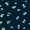 Blue Gardenia Pattern, variant on FORMRS Pencil Case with 3 Compartments Zipper Pouch, Elementary School Level and up, Cartoon Fox Pattern