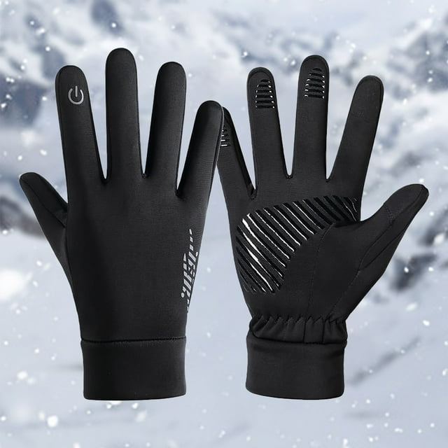 RANJIE Q806 Gants de Ski Imperméables et Coupe-Vent pour Hommes