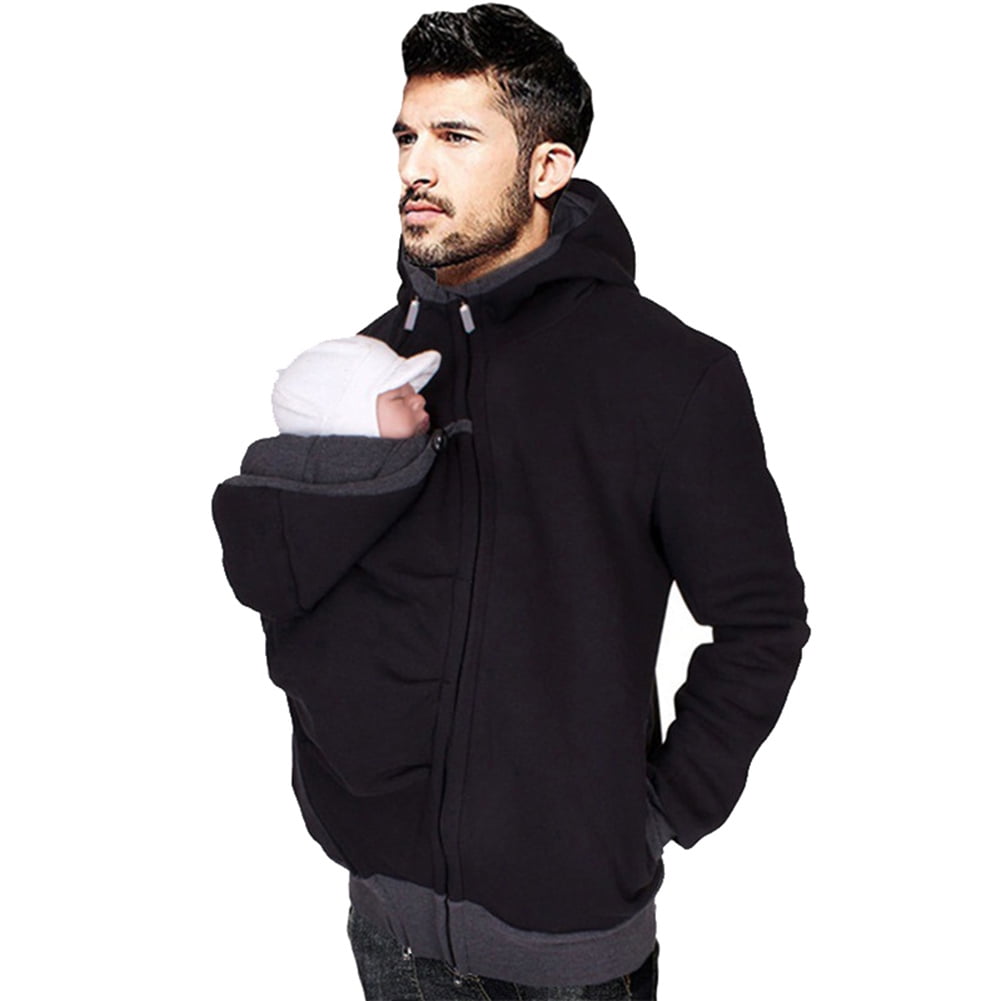 baby wearing hoodie