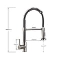 thumbnail image 4 of Senlesen Kitchen Sink Faucet Brushed Nickel Pull Down 360 Rotation Tap, 4 of 12