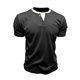 thumbnail image 4 of Tops para hombre, blusas y camisas de manga corta y cuello redondo para hombre. Jersey informal de dos piezas con bolsillo y cuello redondo de doble capa y manga corta de color liso a la moda para hom, 4 of 8