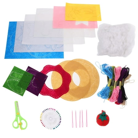 FOMIYES Sewing Kit For Beginners Kids Sewing Unicorn Crafts Assorted Color Felt Diy Decoration 1 Set