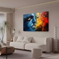 thumbnail image 3 of a Vibrant Female Face Close-Up Poster Decorative Painting Canvas Wall Art Living Room Posters Bedroom Painting,Frame-style,16x24inch(40x60cm), 3 of 8