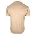 thumbnail image 3 of OIOLOYJM Men's Casual Henley Shirts Classic 3 Button Cotton Short Sleeve T-Shirt Summer Fashion Basic Solid Lightweight Stretchy Tees Tops Beige 2XL, 3 of 3