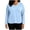 Light Blue01, variant on Karymi Womens Tops Dressy Casual Plus Size Solid V Neck 3/4 Sleeve Scrub Top, Casual Loose Fit Pullover Care Uniform Blouse with Double Front Pockets Womens Summer Tops