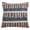 22" x 22" Throw Pillow, variant on Fennco Styles Bohemian Block Print Embroidered Decorative Fringe Throw Pillow