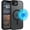 Black, variant on TJS Phone Case for iPhone 17e / iPhone 16e, Magnetic Ring Translucent Protective Cover (Blue)
