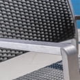 thumbnail image 5 of Noble House Cape Coral Wicker Patio Dining Arm Chair in Gray (Set of 2), 5 of 8