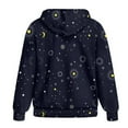 thumbnail image 2 of SCRAWLGOD Galaxy Women's Zip Up Hoodie Oversized Zipper Sweatshirts for Women Long Sleeve Zip Hoodies for Women Trendy Breathable Women Hooded Zip Up Jacket Size XS for Biking, 2 of 7