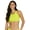 Electric Kiwi, variant on Active High Neck Crop Bikini Top, Removable Cup, Athleisure (Women’s)