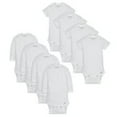 thumbnail image 7 of 8-Pack Baby Neutral White Bodysuits Short Sleeve and Long Sleeve, 7 of 7