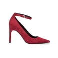 thumbnail image 2 of Calvin Klein Womens Demma Suede Ankle Strap Loafer Heels, 2 of 3