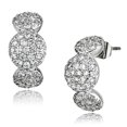 thumbnail image 1 of Boucles d'Oreilles en Laiton Rhodium pour Femmes avec AAA Grade CZ en Clair, 1 of 1