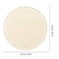 thumbnail image 4 of 5 Pcs Fond de Sac en Bois DIY Tricot Crochet Base de Modelage avec Trous, 4 of 8