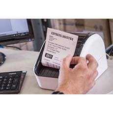 Brother - QL-1100 Wide Format, Postage and Barcode Professional Label Printer - White/Black