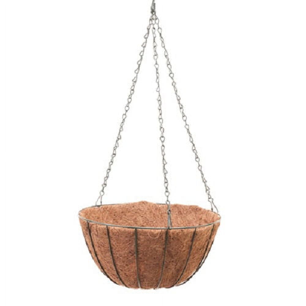 Panacea 88500GT 12" Green Round Growers Hanging Basket Pot / Planter - Quantity of 12