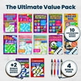 thumbnail image 4 of 10-Pack Large Print Crossword Puzzles for Seniors Plus 2 Fill-In Puzzle Books and 4 Pens Big, Bold, Easy-to-Read, Perfect Brain Stimulation Elderly Games for Retirement, Hospital Activities (8 x 10), 4 of 10