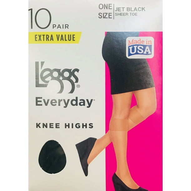 L'eggs Hanes L'eggs Women's Everyday Knee Highs, 10 Pair Walmart