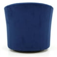 thumbnail image 6 of Fox Hill Trading Windsor Velvet Swivel Chair, Navy Blue, 6 of 6