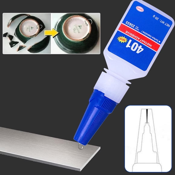 High Strength Cyanoacrylate Instant Adhesive – Fast Curing Super Glue for Metal, Plastic, Wood, Rubber, 20g Clear, Ideal for Emergency Repairs and DIY Bonding Projects