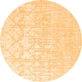thumbnail image 1 of Ahgly Company Indoor Round Solid Orange Modern Area Rugs, 3' Round, 1 of 1