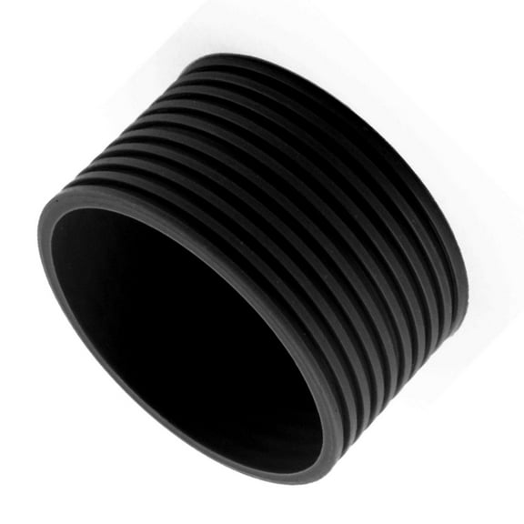 Silicone Heat Resistant Anti Scald Glass Bottle Mug Cup Sleeve Black 5.8cm Dia