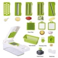 thumbnail image 1 of Cortador de verduras 6 en 1, picador de verduras de acero inoxidable, cortador de verduras multifuncional, material de calidad alimentaria, fácil de usar, para frutas, verduras y ensaladas brillar Electrónica, 1 of 5