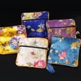 thumbnail image 4 of Bolsa con cierre de cremallera, bolsa de brocado de doble capa, bolsa para guardar joyas, bolsa para envolver pulseras con cordón, 4 of 6