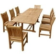thumbnail image 1 of Teak Bahama Sahara 9-Pieces 10' Rectangular Dining Set, 1 of 2