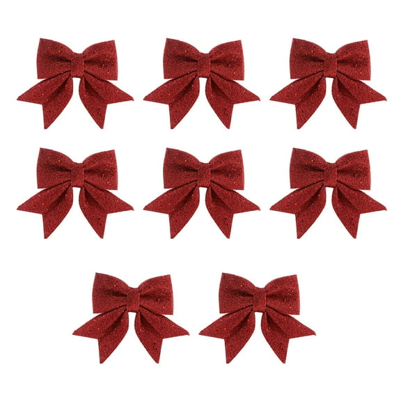 Zehuanyu  8 Pcs Burlap Christmas Gold Butterfly Foam Home Decorations