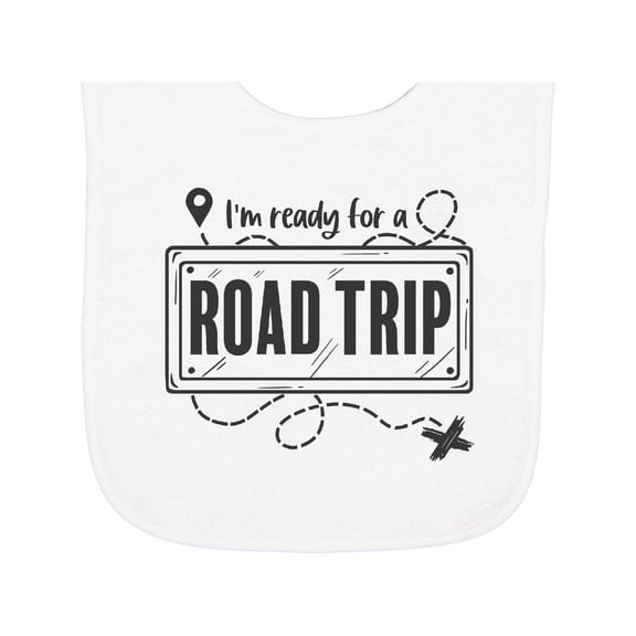 Inktastic I'm Ready for a Road Trip Baby Terry Cloth Bib