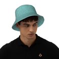 thumbnail image 4 of Fotbe Teal Green Glitter Sombrero Tipo Pescador con Estampado – Sombrero de Sol de Algodón de Moda para Playa, Golf, Pesca, 4 of 6