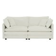 thumbnail image 3 of Modular Sectional Sofa Chenille Couch, Modern Loveseat 2-Seater Sofa Couch with 2 Pillows for Living Room, Bedroom, Apartment, 3 of 8
