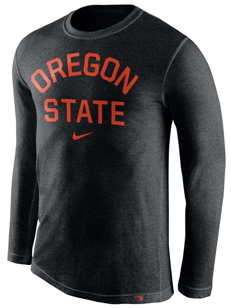 Oregon State Beavers Tri-Blend Long Sleeve Conviction Crew Shirt ...