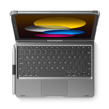 edaiser Swivel Keyboard Case Compatible with Apple iPad 11th Gen 2025 (A16)& iPad 10th Generation (10.9-inch); Rotatable Cover and Pencil Holder, Multi-Touch Trackpad, RGB Backlit, Gray