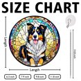thumbnail image 2 of Australian Shepherd Stained Glass Suncatcher, Australian Shepherd Glass Suncatchers for Windows For Merry Christmas, 2 of 7