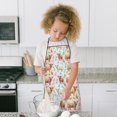 thumbnail image 4 of Colorful Highland Cow Flower Butterfly Pattern Kids Aprons for Girls and Boys,Adjustable Neck Strap Toddler Aprons for Kids Cooking Baking, 4 of 6