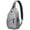 Gray Christmas Tree, variant on Sling Backpack,Gray Christmas Tree Pattern Sling Bag with Water Bottle Holder,Waterproof Sling Bag for Men/Women with Headphone Jack for Hiking,Travel