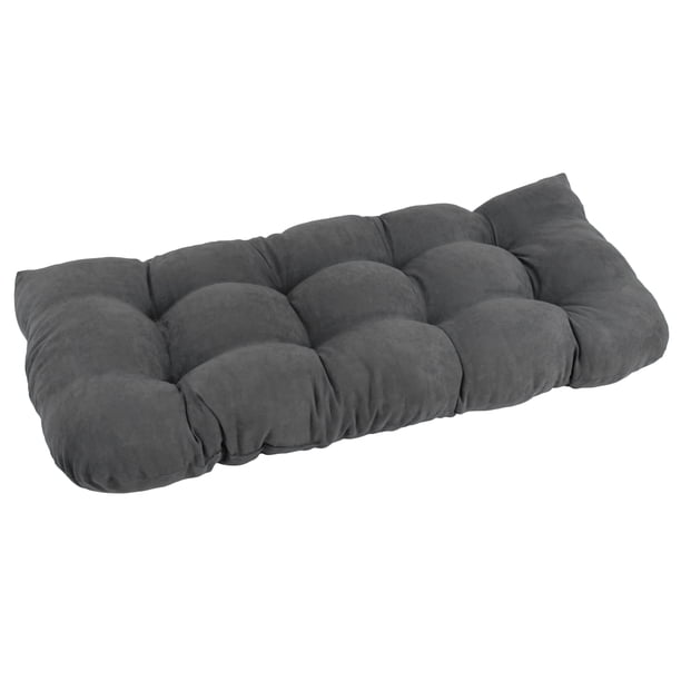 42 pulgadas por 19 pulgadas en forma de U Micro Gamuza Poliéster Cojín para banco/cojín para banco - Gris Blazing Needles 93180-LS-MS-GY